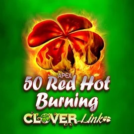 50 Red Hot Burning Clover Links logo by Novomatic Evolve Casino