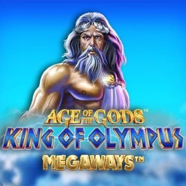 Age Of The Gods: King of Olympus Megaways logo by Origins at Evolve Casino