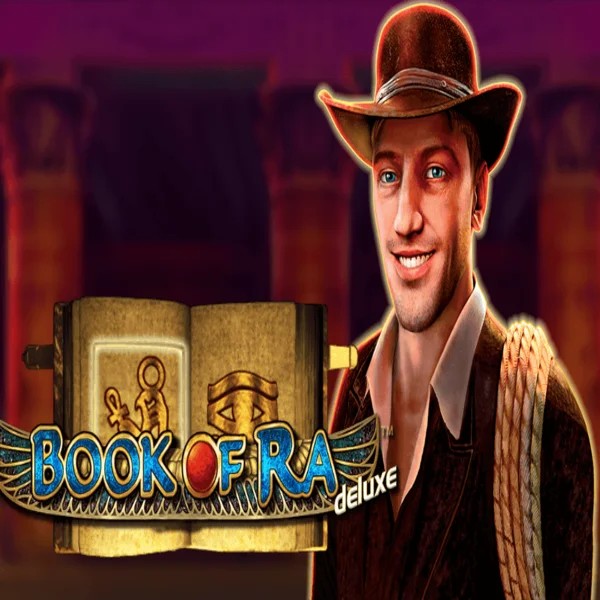 Book of Ra Deluxe slot visual from Novomatic available on evolvecasino.eu