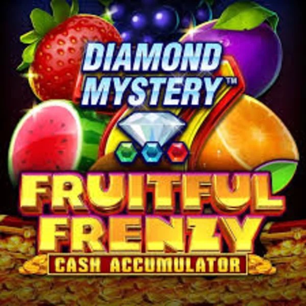 Diamond Mystery Fruitful Frenzy Cash Accumulator by Greentube, showcased at evolvecasino.eu – game logo