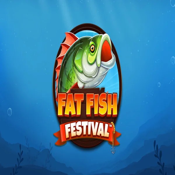 Fat Fish Festival slot logo by Wishbone Games at Evolve Casino
