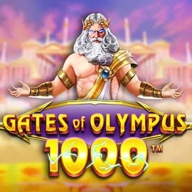 Gates of Olympus 1000 slot logo by Pragmatic Play at Evolve Casino