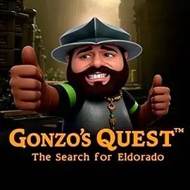 Official Slots logo: Gonzo's Quest by NetEnt at Evolve Casino
