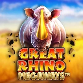 Great Rhino Megaways logo – Slots by Pragmatic Play at Evolve Casino