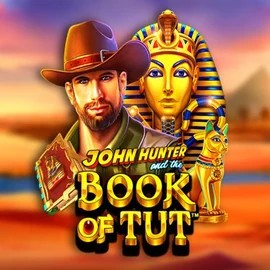 John Hunter and the Book of Tut slot logo by Pragmatic Play at Evolve Casino