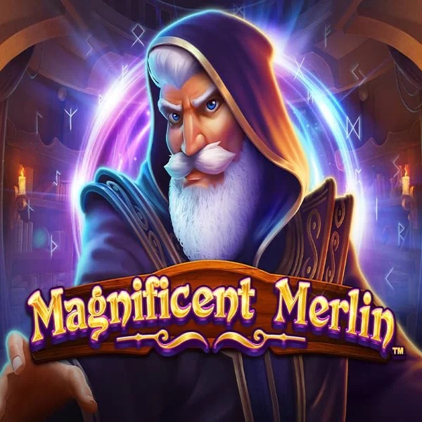 Official Slots logo: Magnificent Merlin by Greentube at Evolve Casino