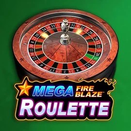 Mega Fire Blaze Roulette online game logo by Playtech on evolvecasino.eu