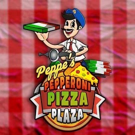 Peppe’s Pepperoni Pizza Plaza logo by Pragmatic Play Evolve Casino