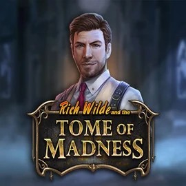 Tome of Madness slot logo by Play'n GO at Evolve Casino