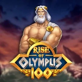 Slots logo of Rise of Olympus 100 from Play'n GO at Evolve Casino
