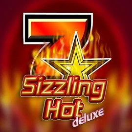 Sizzling Hot Deluxe slot logo by Novomatic at Evolve Casino