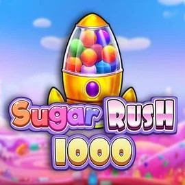 Sugar Rush 1000 logo – Slots by Pragmatic Play at Evolve Casino