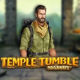 Temple Tumble Megaways slot logo by Relax Gaming at Evolve Casino
