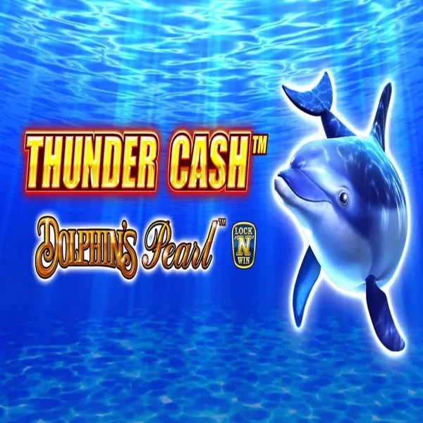 Thunder Cash Dolphins Pearl online game logo by Novomatic on evolvecasino.eu