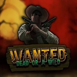 Wanted Dead or a Wild online game logo by Hacksaw Gaming on evolvecasino.eu